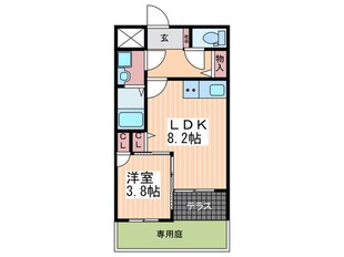 ヴィア・パーチェ・吉見園の物件間取画像